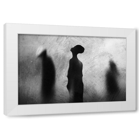 Two In One White Modern Wood Framed Art Print by Satriani, Jay
