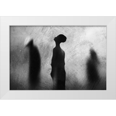 Two In One White Modern Wood Framed Art Print by Satriani, Jay