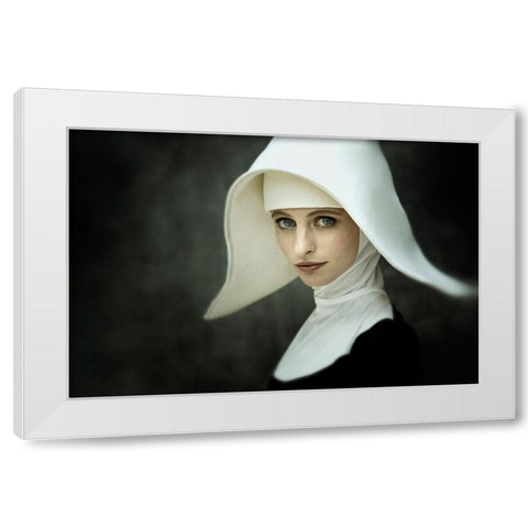 Untitled White Modern Wood Framed Art Print by kenp