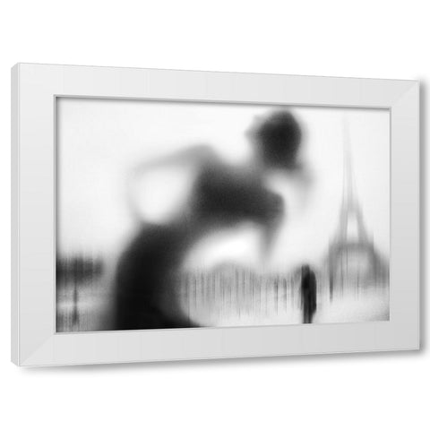 La Parisienne White Modern Wood Framed Art Print by Drigny, Eric