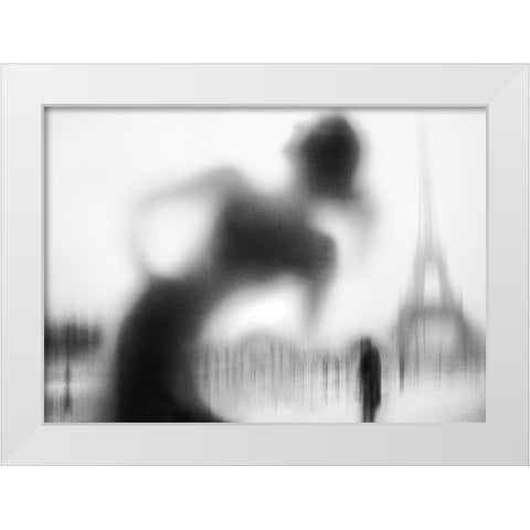 La Parisienne White Modern Wood Framed Art Print by Drigny, Eric