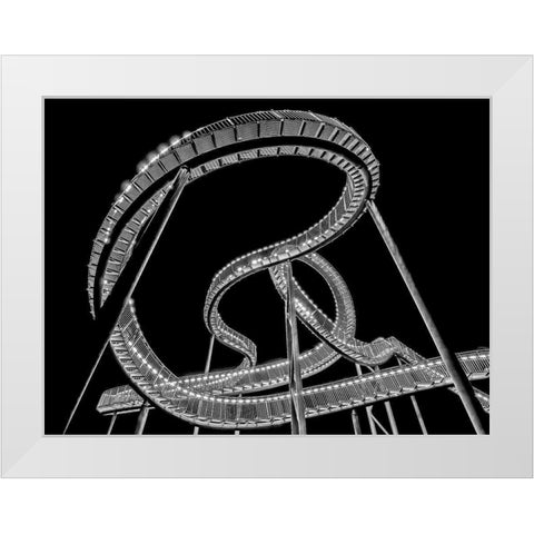 Lightsnake White Modern Wood Framed Art Print by Schmidtke, Holger