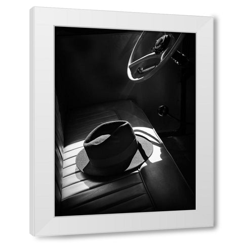 In The Sun White Modern Wood Framed Art Print by Read, Barbara