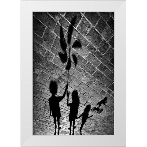 I Have A Gift Also For You. White Modern Wood Framed Art Print by Grambone, Antonio