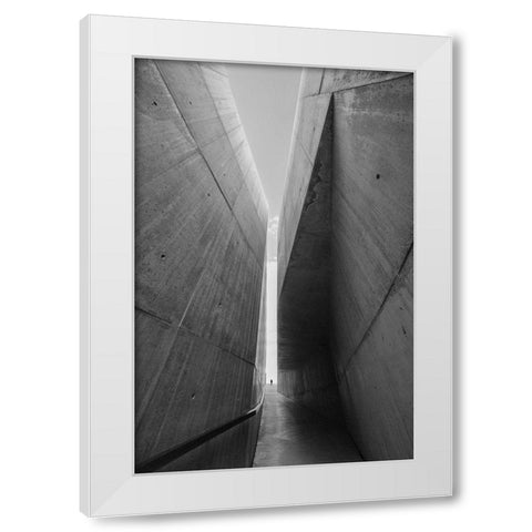 Between Two Worlds White Modern Wood Framed Art Print by P Neto, Filipe