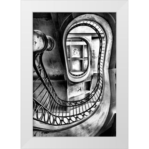 Senses White Modern Wood Framed Art Print by P Neto, Filipe