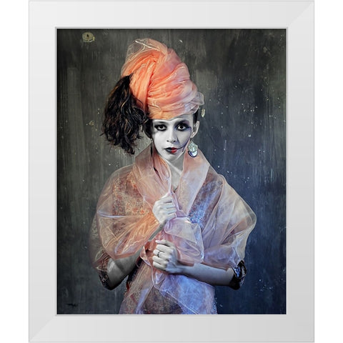 The Witch White Modern Wood Framed Art Print by Salim-Bhayangkara, M.