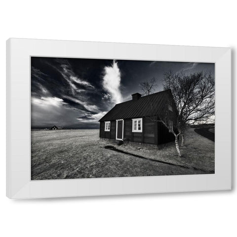 Old White Modern Wood Framed Art Print by Ingibergsson, Bragi