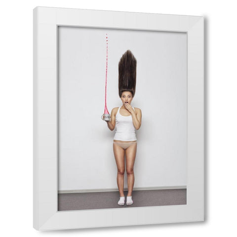 Oops... White Modern Wood Framed Art Print by Yakovlev, Aleksey