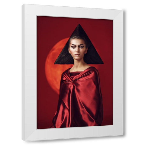 Mars White Modern Wood Framed Art Print by Smirnov, Sergei
