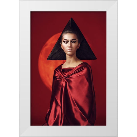 Mars White Modern Wood Framed Art Print by Smirnov, Sergei