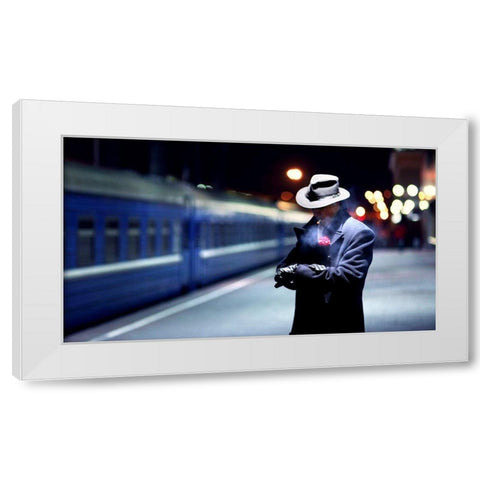 Noir White Modern Wood Framed Art Print by Theodoroff, Cyrill