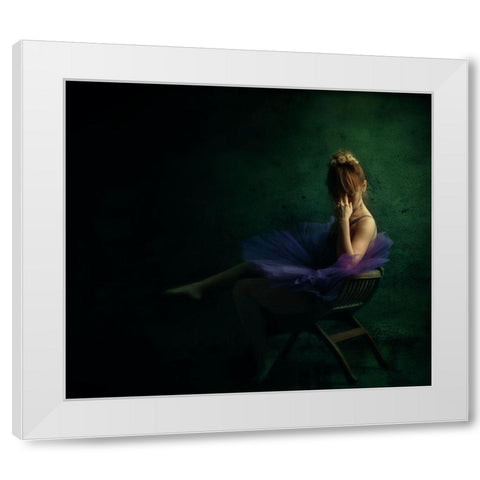 Deep Purple White Modern Wood Framed Art Print by Sulistiawan, Hari