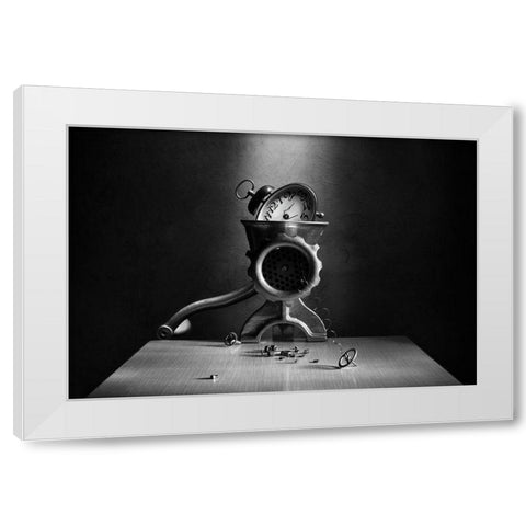 The End Of Time White Modern Wood Framed Art Print by Ivanova, Victoria
