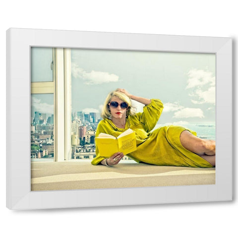 Oxygene White Modern Wood Framed Art Print by Ambra
