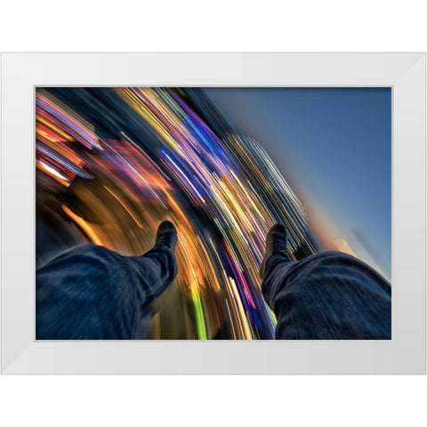 Full Throttle : Chapter 2 White Modern Wood Framed Art Print by Frankba