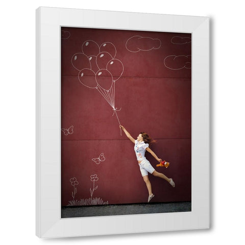 Untitled White Modern Wood Framed Art Print by Ioshko, Mikhail