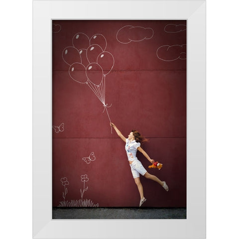 Untitled White Modern Wood Framed Art Print by Ioshko, Mikhail