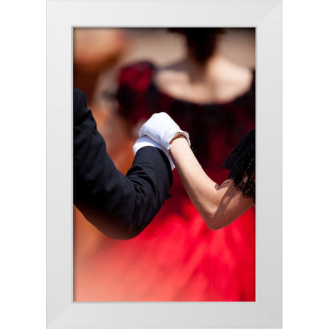 The Ballet White Modern Wood Framed Art Print by Cametti Aspri, Daniele