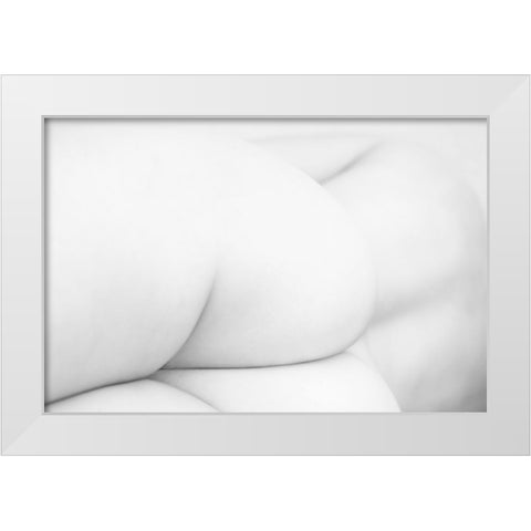 Snow White White Modern Wood Framed Art Print by P., Mato
