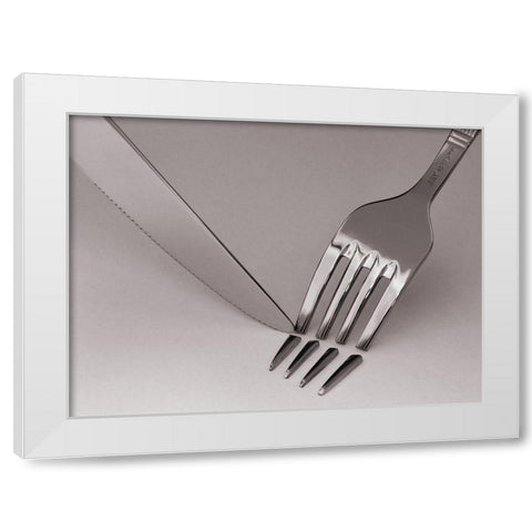 Anxiety White Modern Wood Framed Art Print by Caballero, David