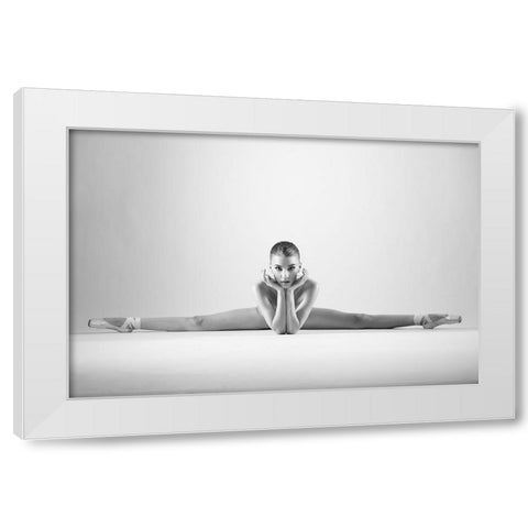 Untitled White Modern Wood Framed Art Print by Branicki, Arkadiusz