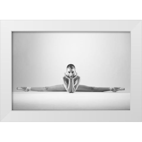 Untitled White Modern Wood Framed Art Print by Branicki, Arkadiusz
