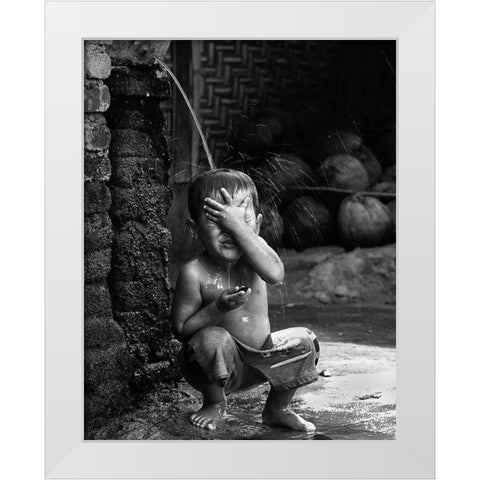 Puffffttt... White Modern Wood Framed Art Print by Kisworo, Sebastian