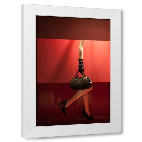Spending Cuts On Personnel White Modern Wood Framed Art Print by Perrone, Antonio