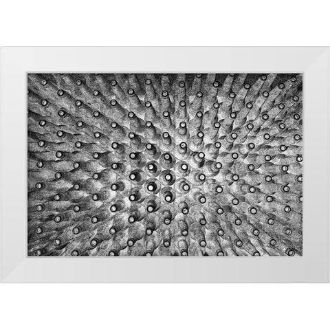Crowded White Modern Wood Framed Art Print by Mitalapo