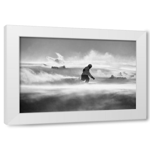 For Strong Only... White Modern Wood Framed Art Print by Svoboda MQEP, Peter