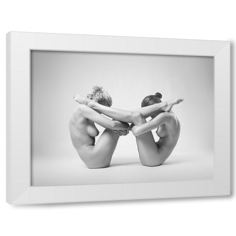 Equlibrium White Modern Wood Framed Art Print by Branicki, Arkadiusz