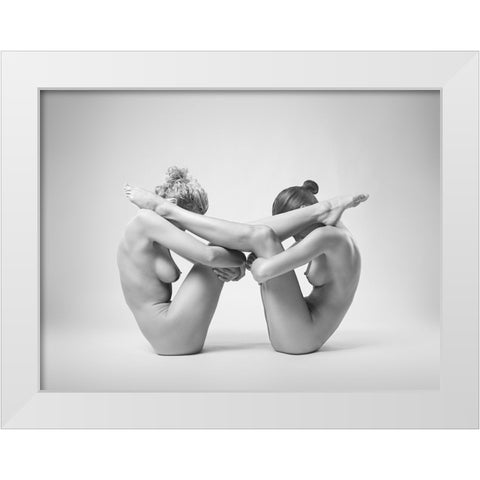 Equlibrium White Modern Wood Framed Art Print by Branicki, Arkadiusz