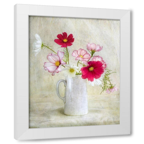 Cosmos Carnival White Modern Wood Framed Art Print by Disher, Mandy