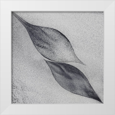 Shaped By A Creative Wind White Modern Wood Framed Art Print by Flour, Piet
