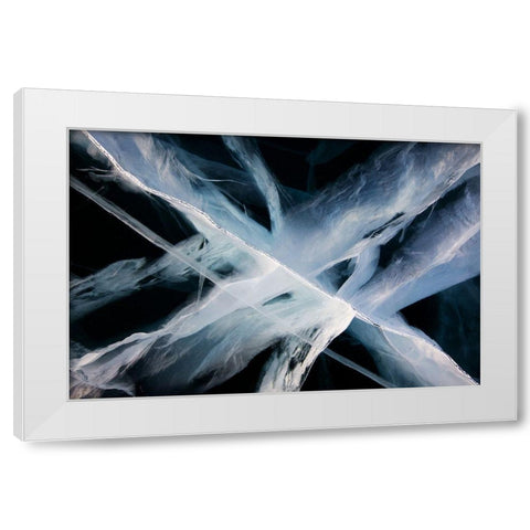 Deep Ice White Modern Wood Framed Art Print by Narchuk, Andrey