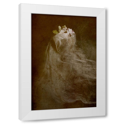 Autumn White Modern Wood Framed Art Print by Mest, Olga