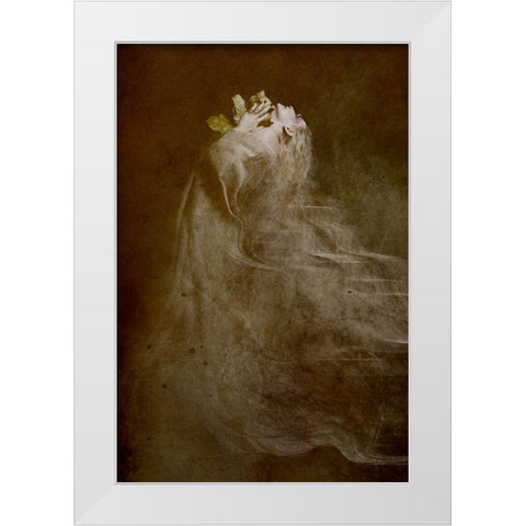 Autumn White Modern Wood Framed Art Print by Mest, Olga