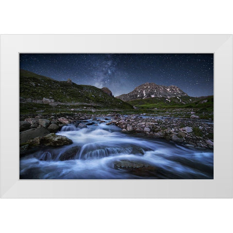 Elements Of Nature White Modern Wood Framed Art Print by Kaddas, Chris