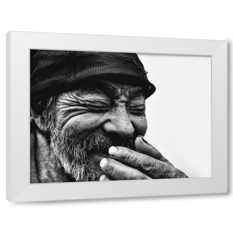 Untitled White Modern Wood Framed Art Print by Suzuki, Tatsuo