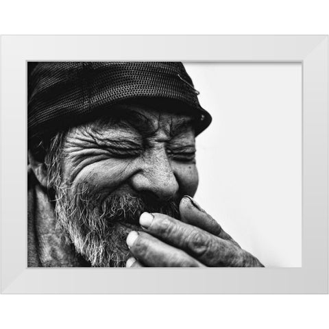 Untitled White Modern Wood Framed Art Print by Suzuki, Tatsuo