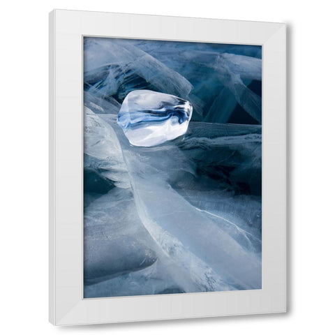 Crystal White Modern Wood Framed Art Print by Narchuk, Andrey