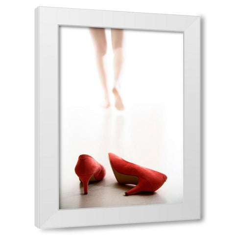 Fashion White Modern Wood Framed Art Print by Williama