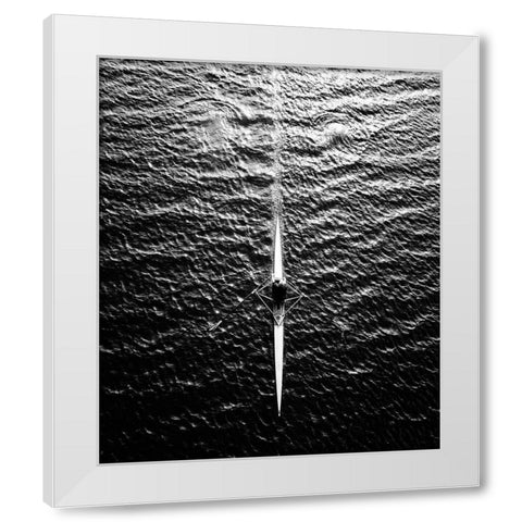 Untitled White Modern Wood Framed Art Print by Hardekopf, Friedhelm