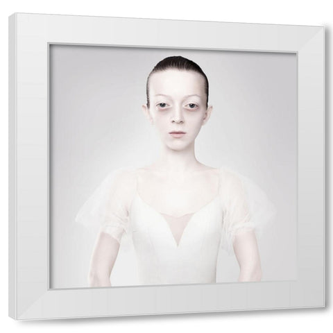 Dress White Modern Wood Framed Art Print by Katiev, Vladimir
