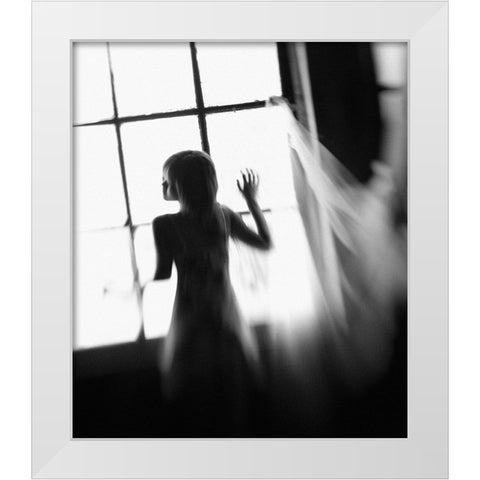 Prison Bride White Modern Wood Framed Art Print by Kisworo, Sebastian