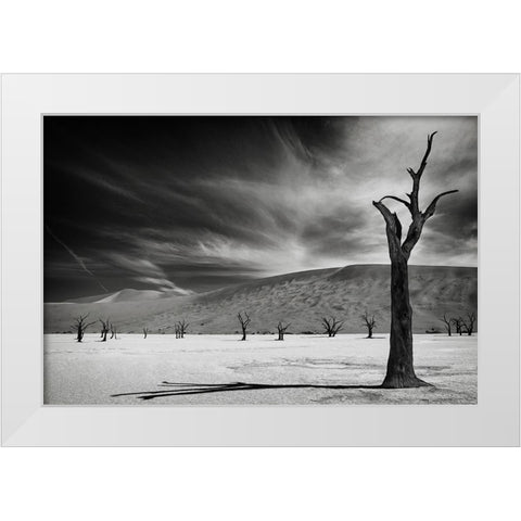 The Army Of The Dead White Modern Wood Framed Art Print by Guillemot, Mathilde