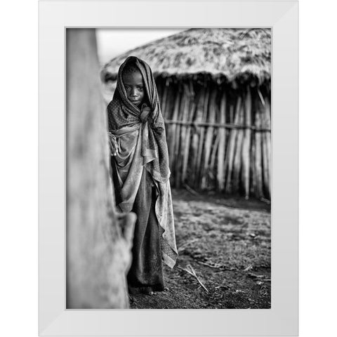 Feeling Like Such A Mess White Modern Wood Framed Art Print by Jovic, Goran