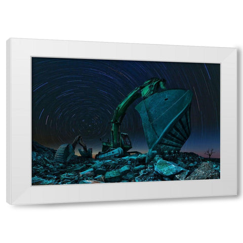 Dewosmir White Modern Wood Framed Art Print by Majkut, Peter