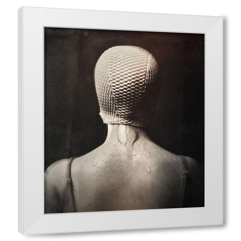 The Wonderful Bath White Modern Wood Framed Art Print by Droste, Holger